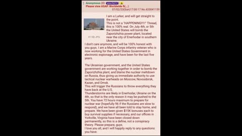 🚨 Corrupt & criminal gov planning a Nuke False Flag?