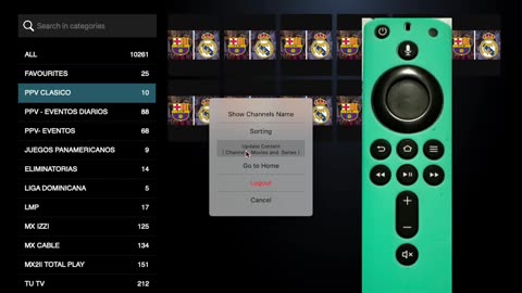 Refrescar contenido Iptv Smarters