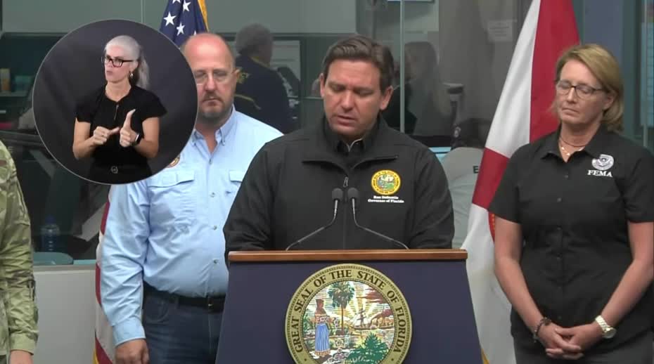 Gov. DeSantis says the Disaster Relief Fund has raised more than $12 million in 24-36 hrs