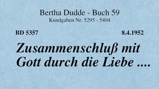 BD 5357 - ZUSAMMENSCHLUSS MIT GOTT DURCH DIE LIEBE ....