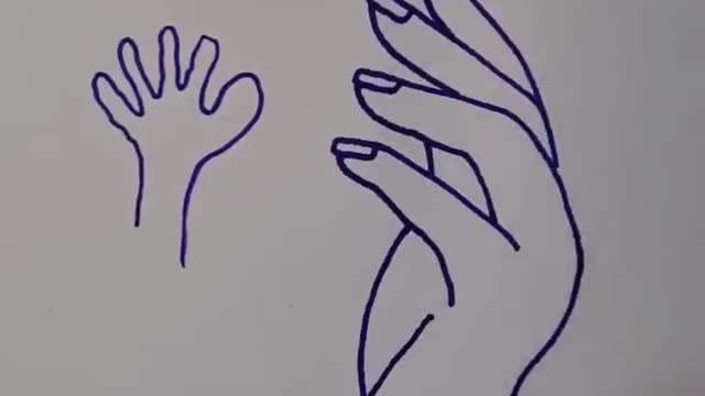 how to draw hand #art #creative #artist #shorts #drawing #youtubeshorts