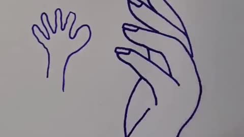 how to draw hand #art #creative #artist #shorts #drawing #youtubeshorts