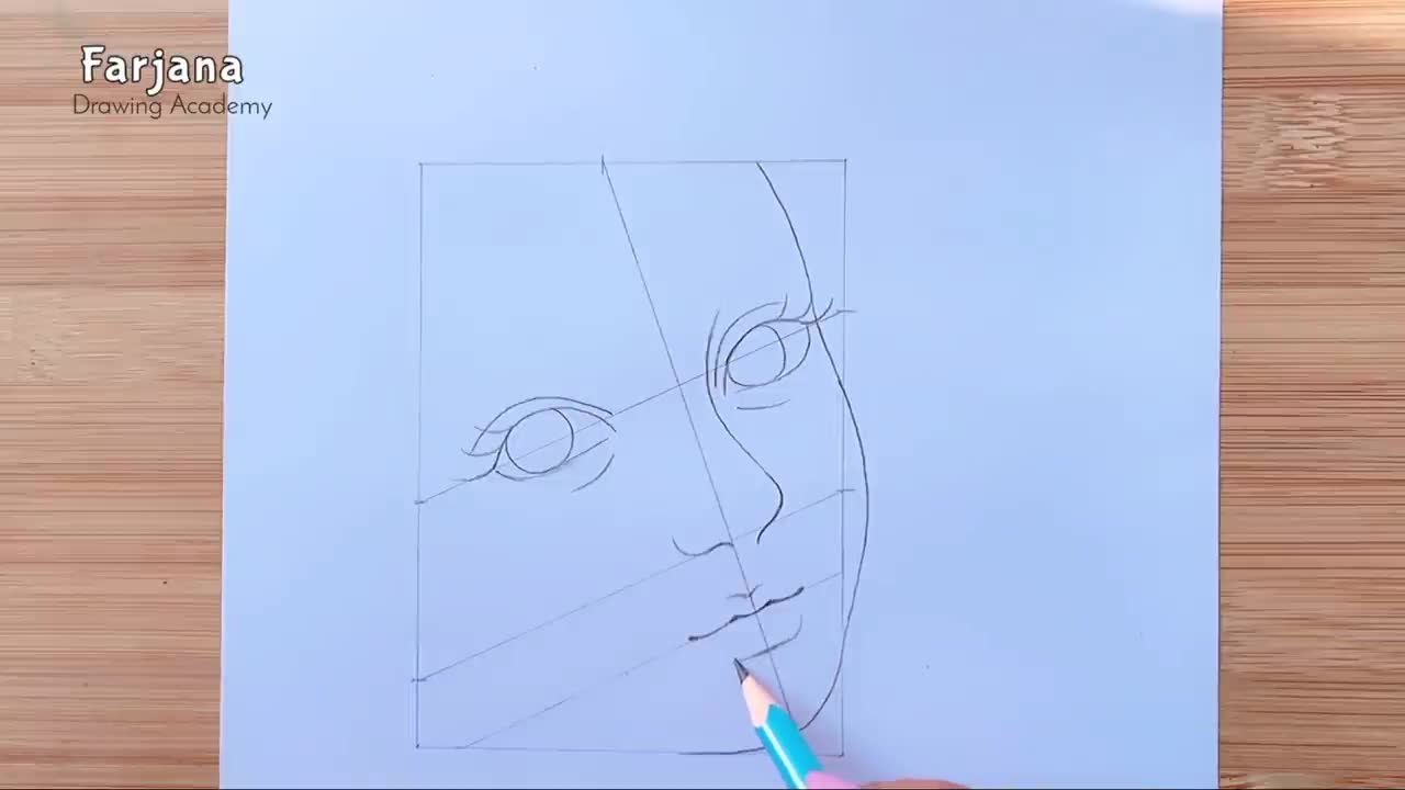 A Cute Face - Drawing Tutorial || How to draw a girl - Step by step || Pencil Sketch