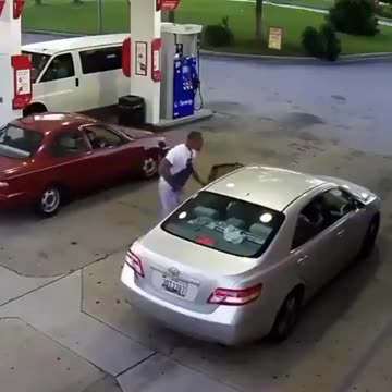 Woman shoots man after getting punched at the gas station