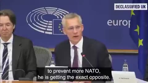 NATO Secretary General Jens Stoltenberg, confirms that Russia invaded Ukraine to prevent NATO expansion