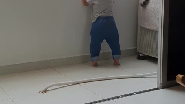 Ban công mà làm có các thanh ngang là rất nguy hiểm - Mèo thông minh quá!