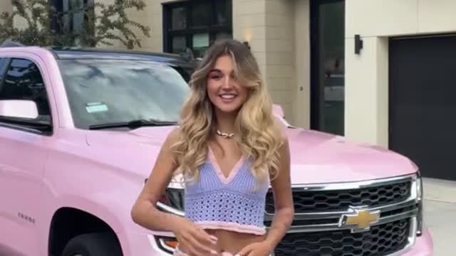 Im not naked tik tok… #car #pinkcar #wrappingcar