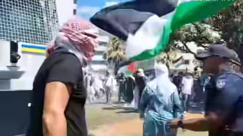 Sea Point on Sunday, Cape Town, South Africa- Pro-Palestine/Israel Protest.