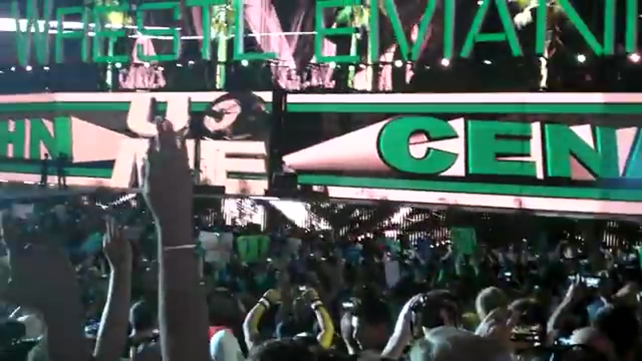 Wrestlemania 28 - John Cena full Entrance - MGK - Invincible - 04/01/12