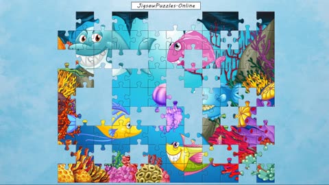 Cartoon Sea Animals Jigsaw Puzzle Online