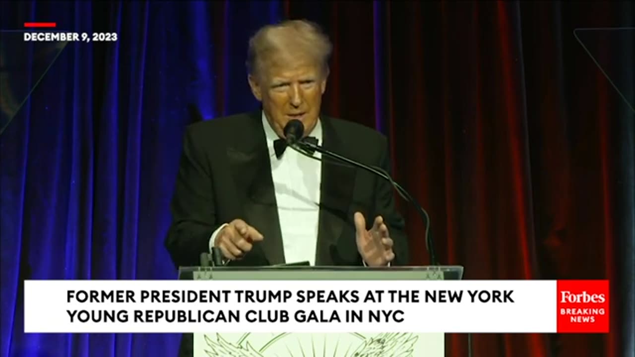 BREAKING : Trump Rails Against 'Biden Dictatorship' At New York Young Republicans Gala