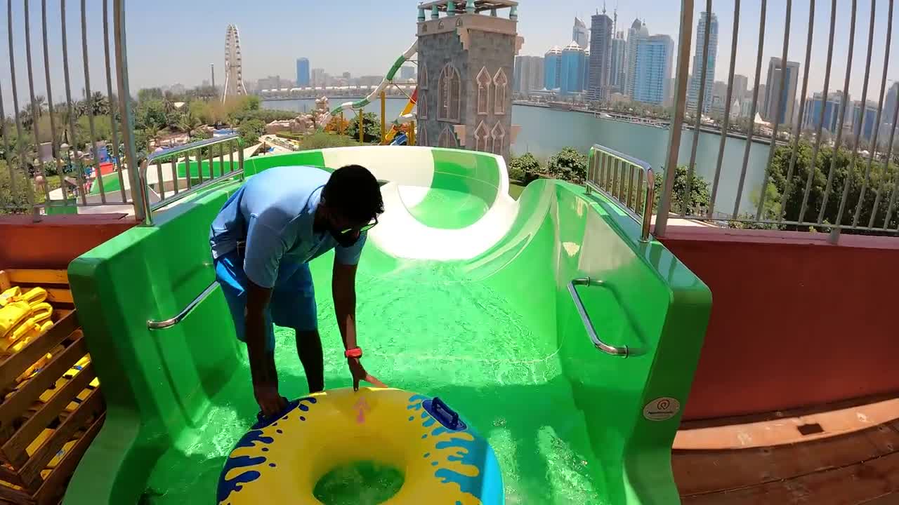 Water Slides at Al Montazah Water Park in Sharjah