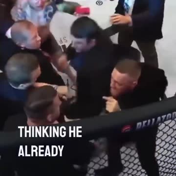 Mcgregor fighting the referee