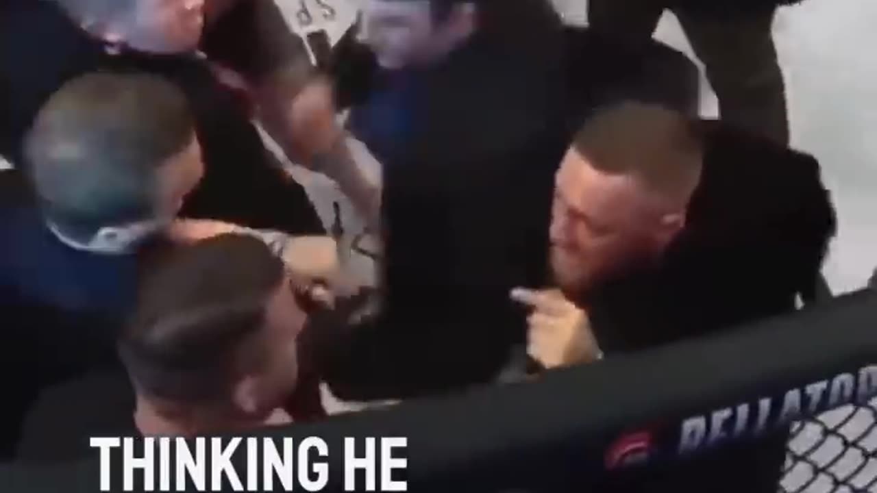 Mcgregor fighting the referee