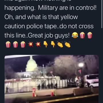 Twitter clip of video posted 01/24/21of DC recording on 01/25/21