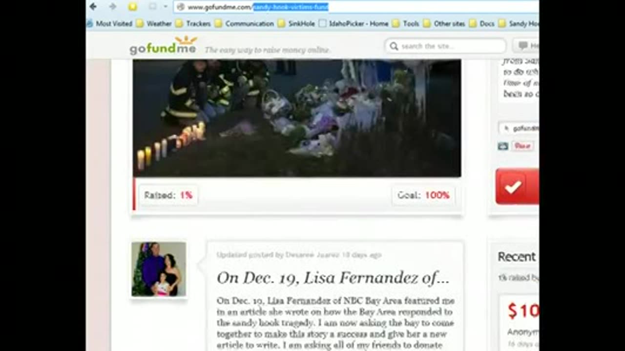 '1 Sandy Hook - Donation Sites Up Before Shooting - Busted As Staged Event'