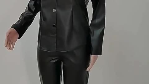 Hot Two-Piece Leather Cardigan Set | Trendy Fall & Winter Outfit Pieces for Women