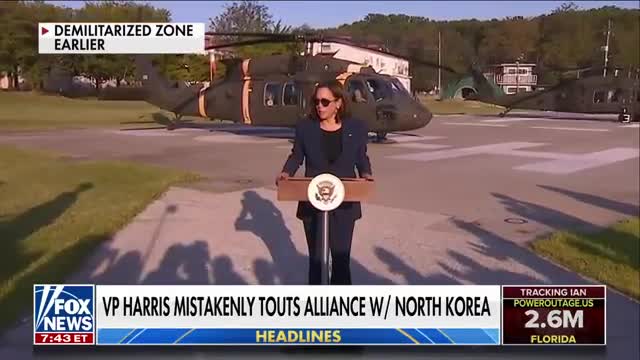 VP Harris mistakenly touts US alliance with North Korea