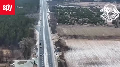 Russian Tank Convoy Ambushed By Ukrainians