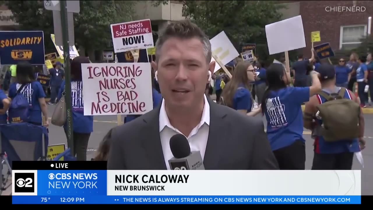 Over 2,000 Nurses Go On Strike At One Of New Jersey's Largest Hospitals