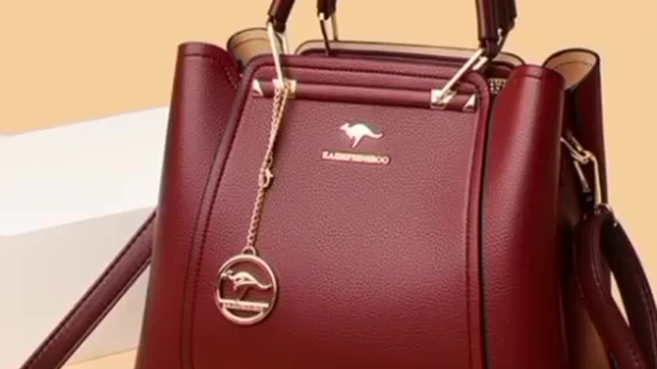 Soft leather luxury handbag