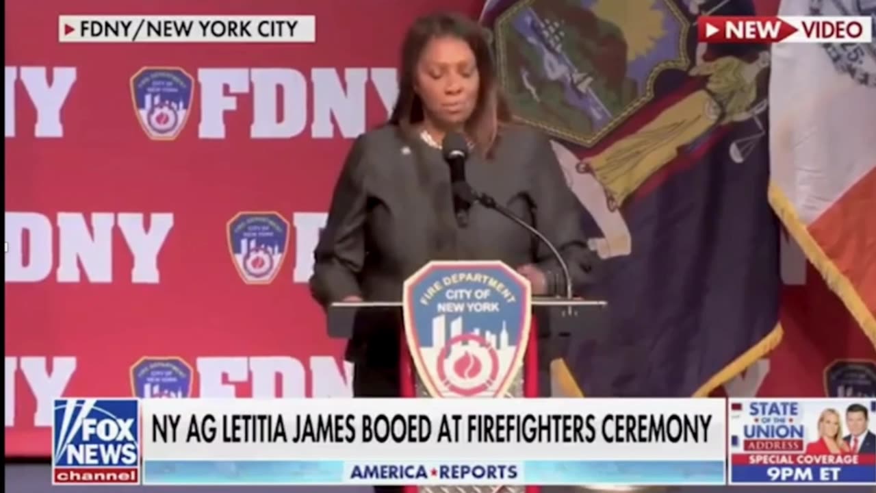 NYFD Boos Letitia James