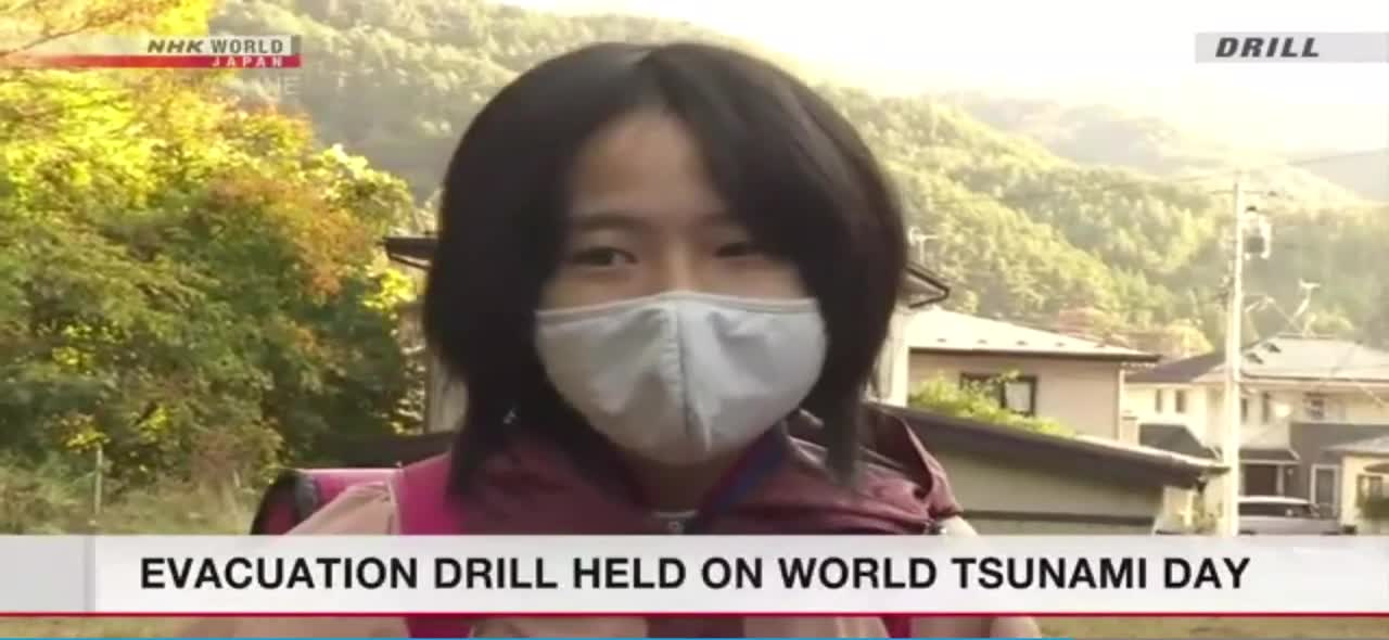 Evacuation drill held in Northeastern Japan on World Tsunami Awareness Day