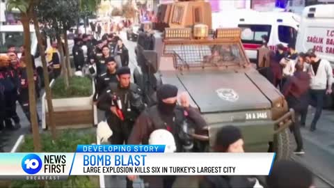 Large Explosion Kills Six In Istanbul, Turkey | 10 News First