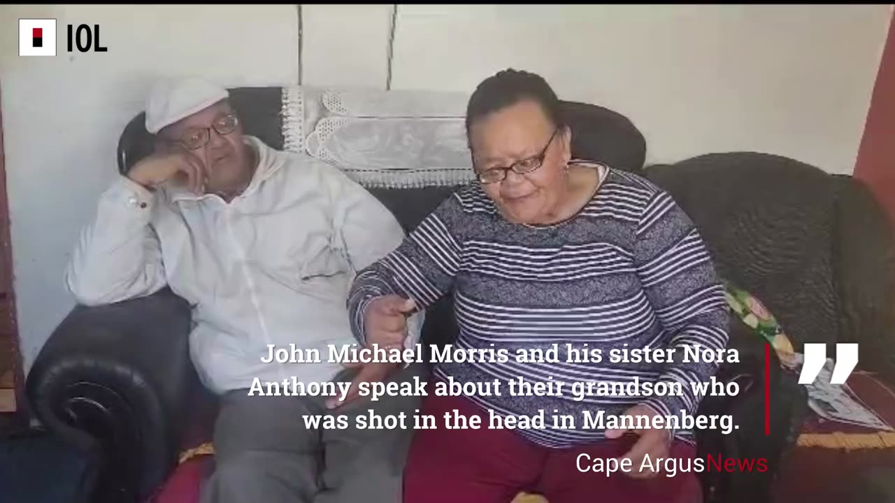 WATCH | John Michael Morris and his sister Nora Anthony speaking about their grandson who was shot