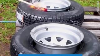 TYRE FITTING USING FIRE