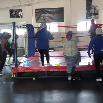 female pensioners join fitness group