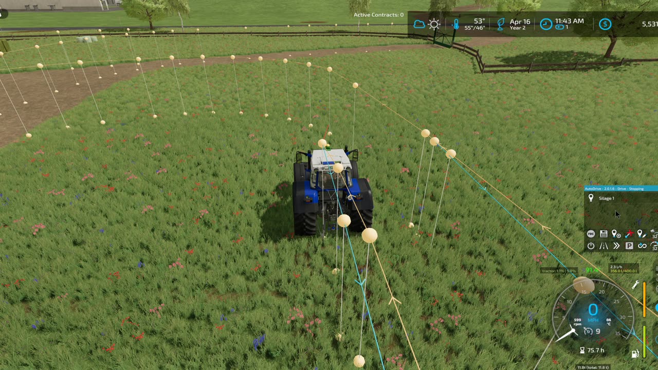 Setting up auto parking for some of my farming equipment