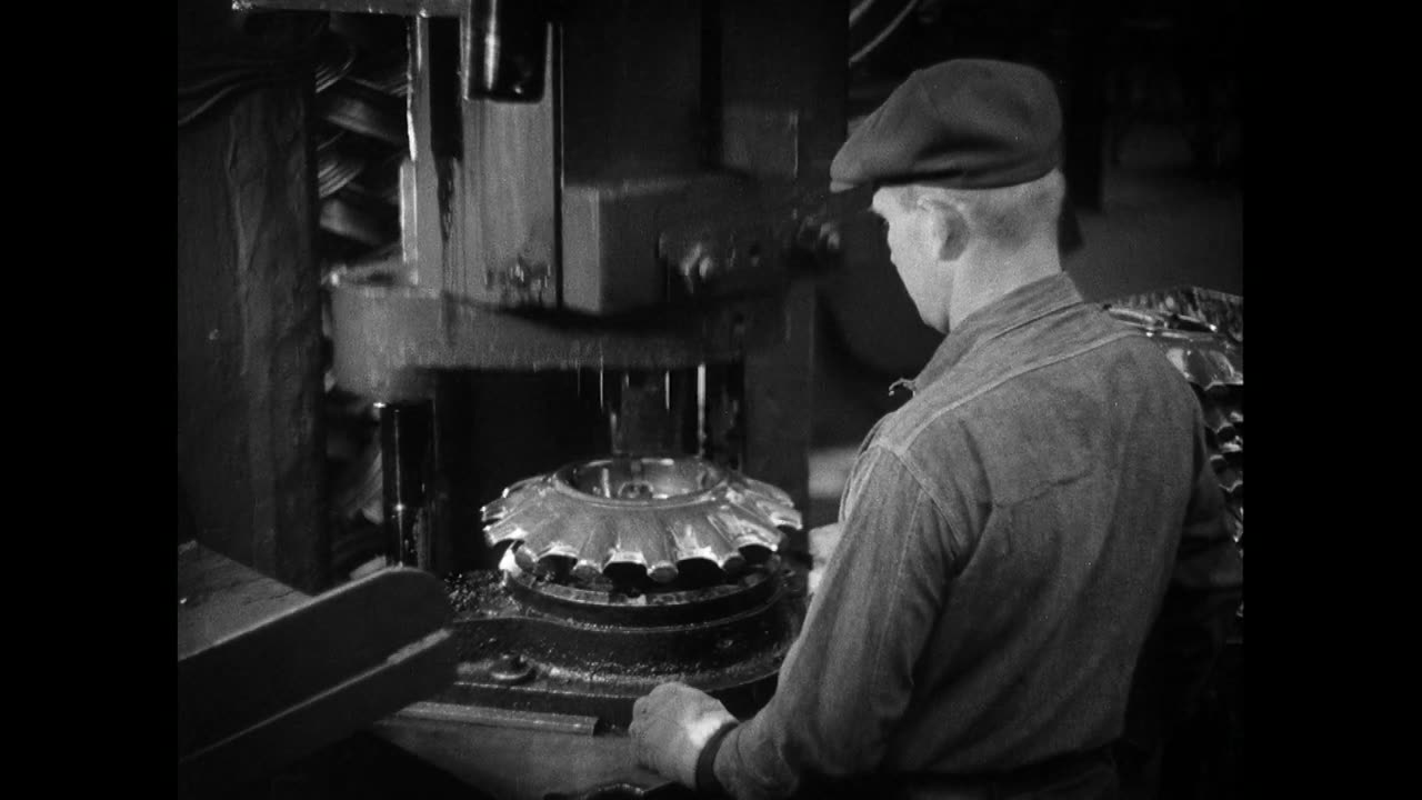 Master Hands, General Motors Corporation, Flint, Michigan (1936 Original Black & White Film)