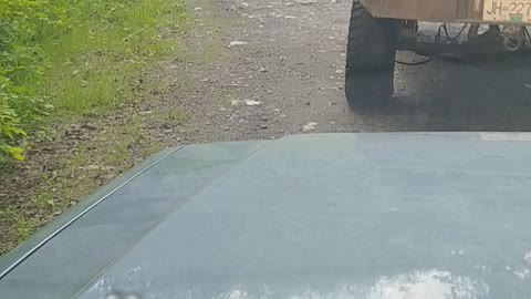 Jeep XJ Ol'Bluey checking the washouts on the Whitebottom to Onion Lake trail. Part 2