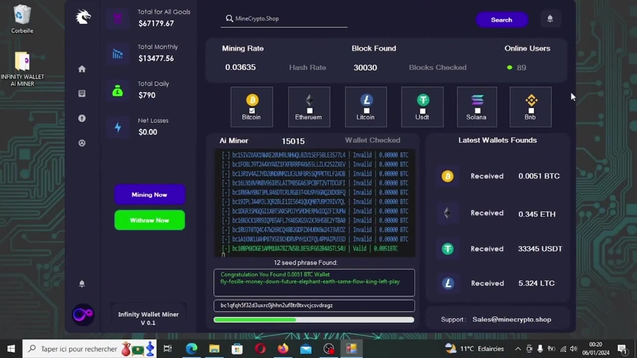 🖥 Infinity Wallet Ai Miner 🖥