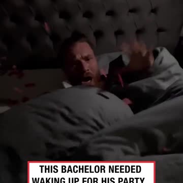 Waking up friend for his stag do