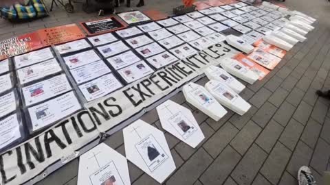 Les Masques Blancs Lyon Sitting morts apres injection avec video de morts imminentes le 19 novembre