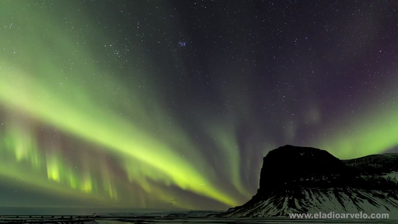 Enchanting Northern Lights in 4K Aurora Borealis Iceland