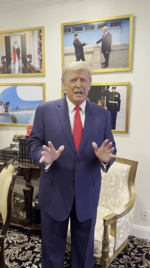 A message to Arizona voters from President Trump: Stay in line and vote. 🇺🇸