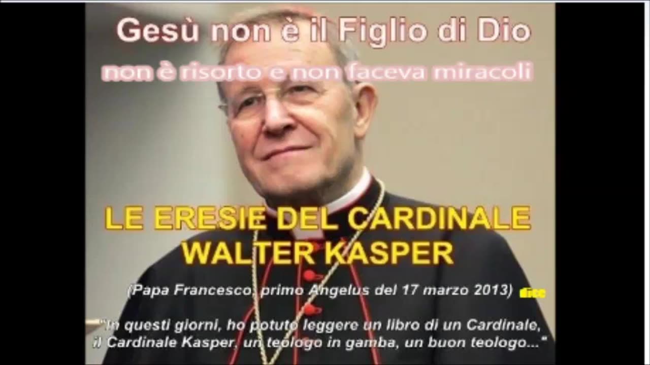 GESU' NON ERA FIGLIO DI DIO,GESU' NON FACEVA MIRACOLI,GESU' NON E' RISORTO.LE ERESIE DEL CARDINALE WALTER KASPER Bergoglio dichiarò a gennaio 2023 che le leggi sulla sodomia che criminalizzano l'omosessualità sono ingiuste