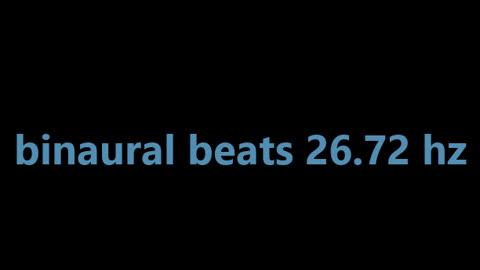 binaural beats 26.72 hz