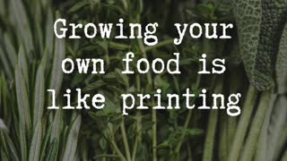 Growing your own food