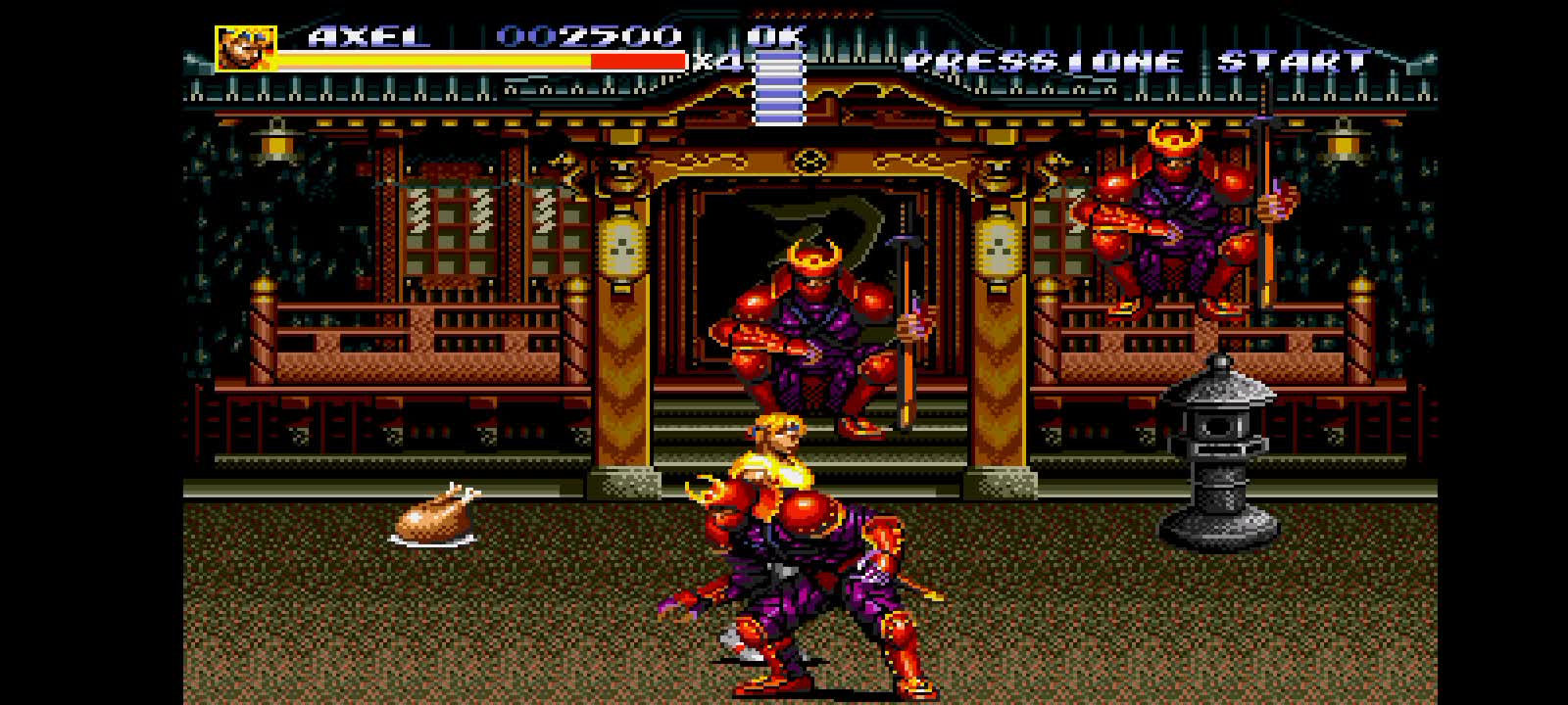 Resetting Streets of Rage 3 genesis version with the character (AXEL).