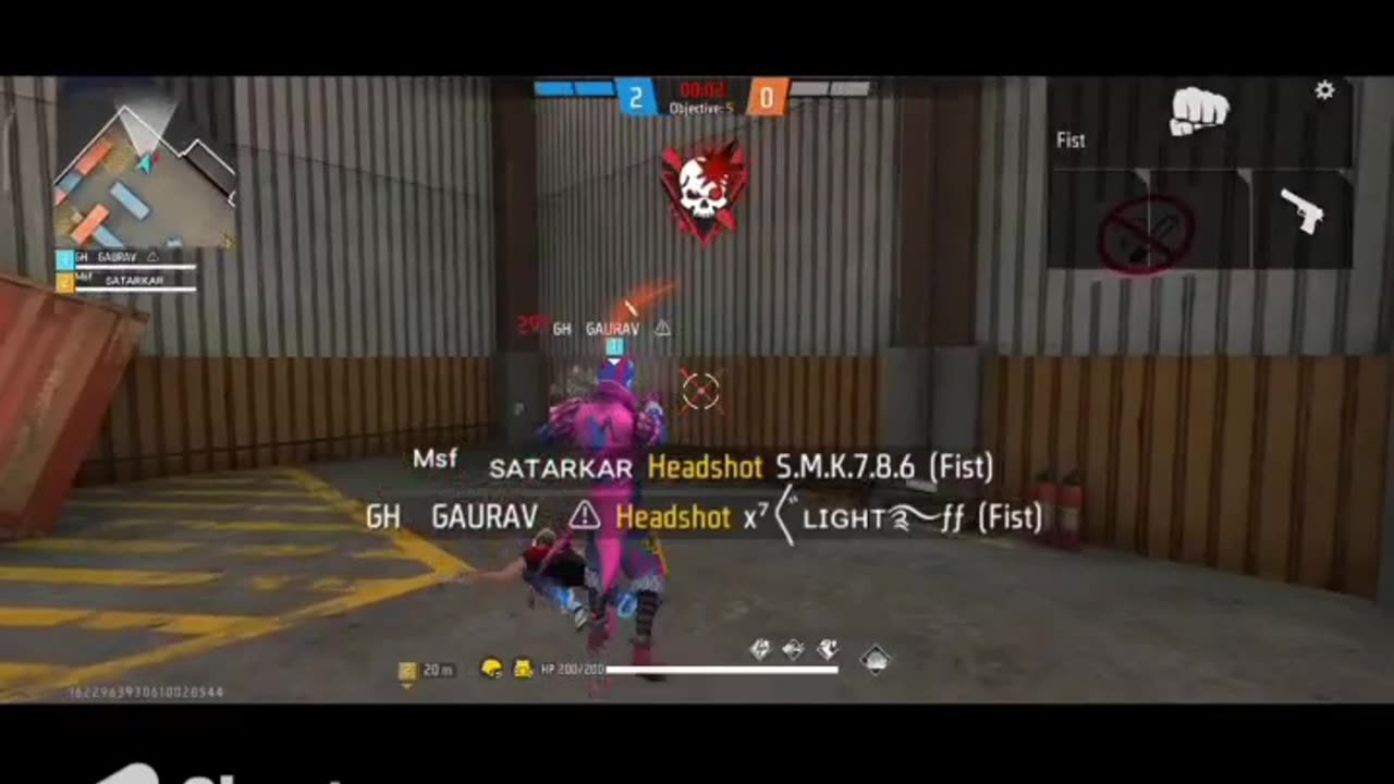 First challenge in lone wolf 1v2 gameplay #freefire