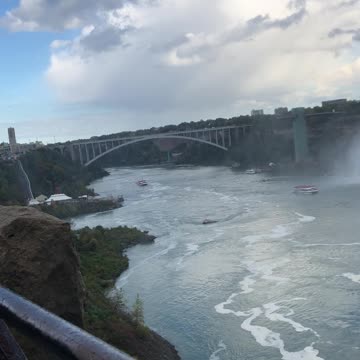 Crazy view of Niagara fall Canada side