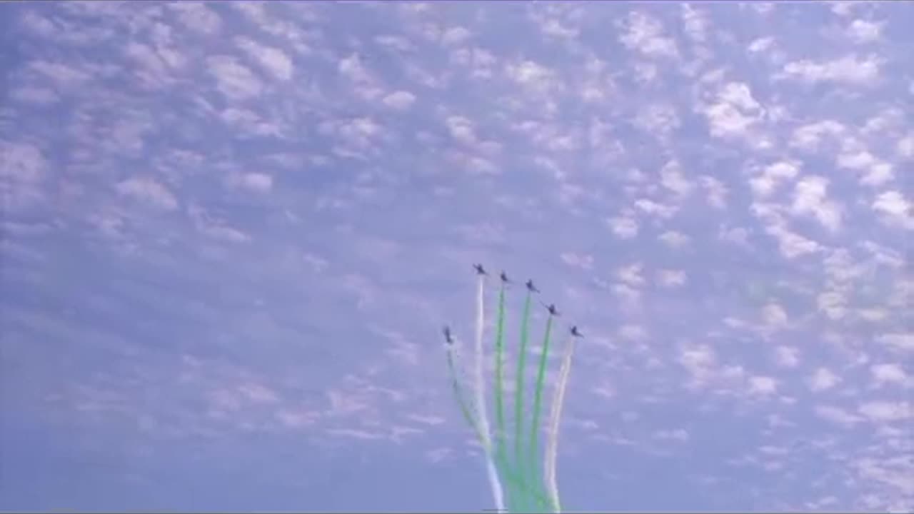 Pakistan warships are flying in the sky