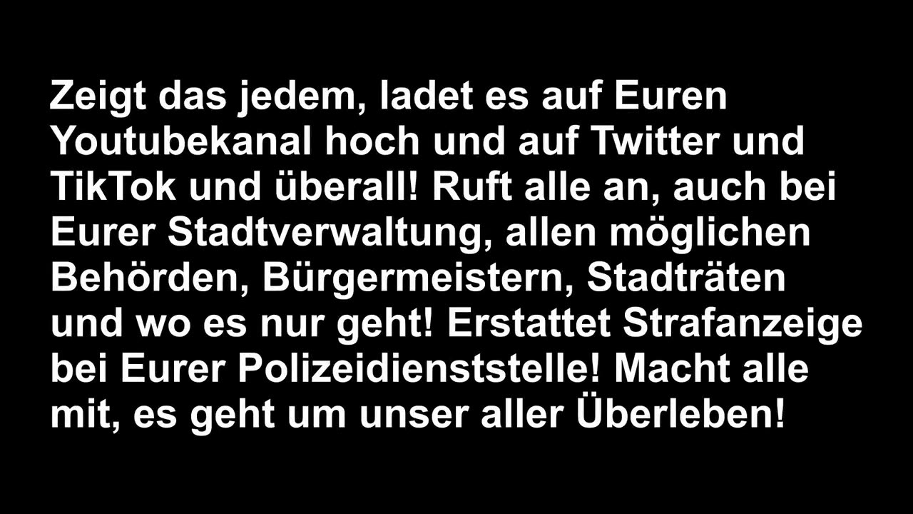 ⚠️☠️ Aktion gegen Chemtrails,