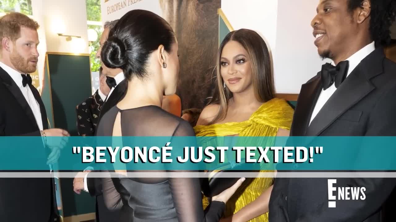 Prince Harry & Meghan Markle REACT to Text From Beyoncé _ E! News