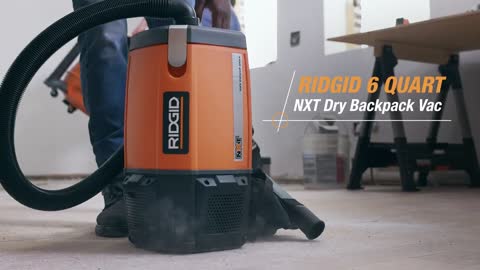 RIDGID? 6 Quart NXT Dry Backpack Vac