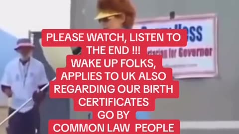 Go by COMMON LAW people 🇺🇲 NOT the US Corp ‼️‼️ WAKEUP ‼️ MUST WATCH & SHARE‼️